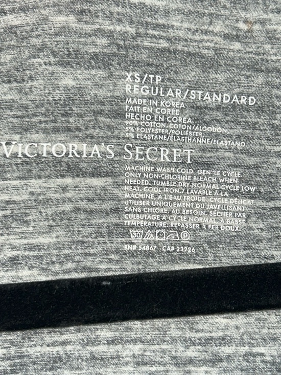 Victoria's Secret Maxi Shirt Dress Sz XS Heathered Gray Double Side Slit Ruched - Picture 6 of 8